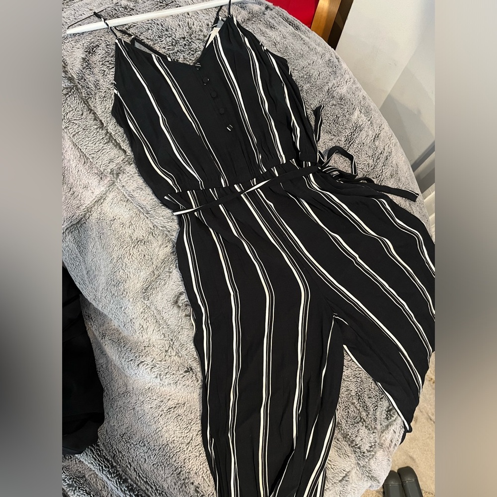 Loft spaghetti strap wide leg jumpsuit